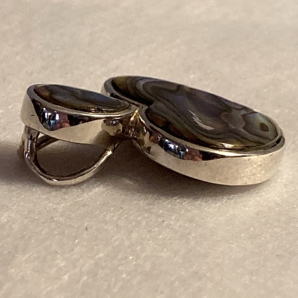 NWOT - 925 Mexican Silver Abalone Shell Heart Pendant* - Picture 9 of 10